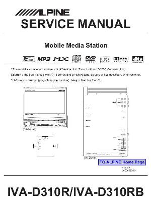 Service manual Alpine IVA-D310R, RB ― Manual-Shop.ru