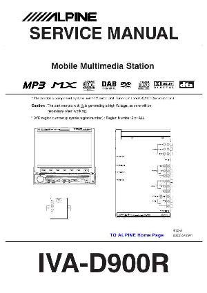 Service manual Alpine IVA-D900R ― Manual-Shop.ru