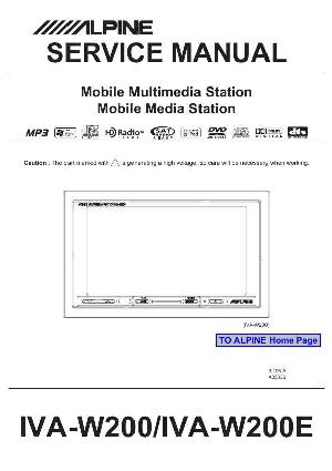 Сервисная инструкция Alpine IVA-W200, IVA-W200E ― Manual-Shop.ru