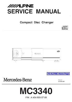 Сервисная инструкция Alpine MERCEDES MC3340E ― Manual-Shop.ru