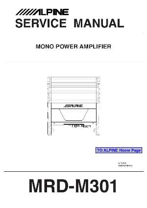 Сервисная инструкция Alpine MRD-M301 ― Manual-Shop.ru