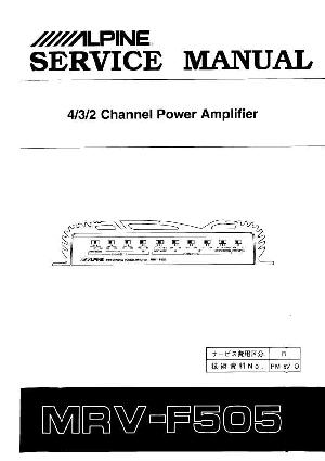 Сервисная инструкция Alpine MRV-F505 ― Manual-Shop.ru