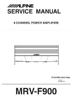 Service manual Alpine MRV-F900 ― Manual-Shop.ru