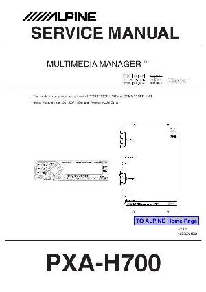 Service manual Alpine PXA-H700 ― Manual-Shop.ru