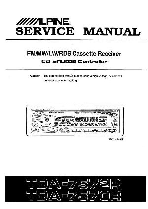 Сервисная инструкция Alpine TDA-7570R, TDA-7572R ― Manual-Shop.ru