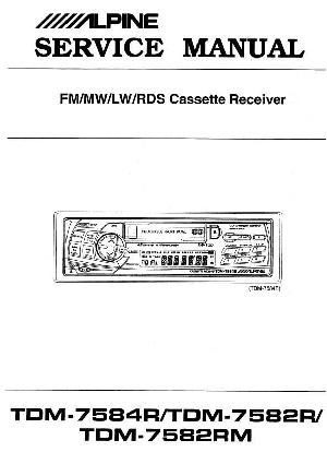 Service manual Alpine TDM-7582R, TDM-7582RM, TDM-7584R ― Manual-Shop.ru