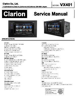 Сервисная инструкция Alpine VX401 ― Manual-Shop.ru