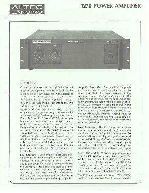 Service manual Altec Lansing 1270 ― Manual-Shop.ru