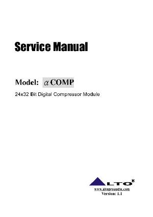 Сервисная инструкция Alto A-COMP ― Manual-Shop.ru