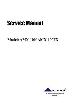 Сервисная инструкция Alto AMX-100FX V.2 ― Manual-Shop.ru