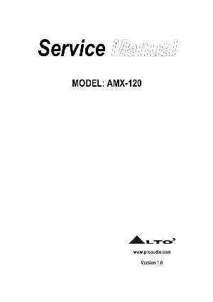 Сервисная инструкция Alto AMX-120 ― Manual-Shop.ru
