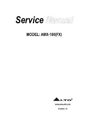 Service manual Alto AMX-180FX ― Manual-Shop.ru