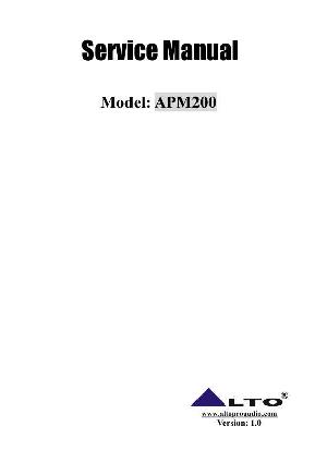 Service manual Alto APM200 ― Manual-Shop.ru