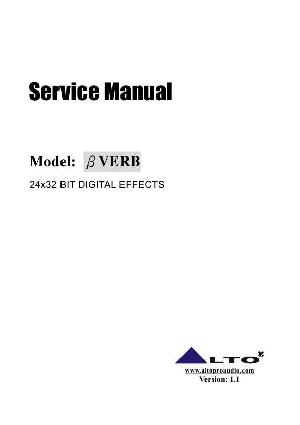 Service manual Alto B-VERB ― Manual-Shop.ru