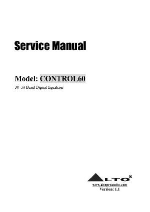 Сервисная инструкция Alto CONTROL60 ― Manual-Shop.ru