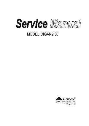 Сервисная инструкция Alto DIGAN2.30 ― Manual-Shop.ru