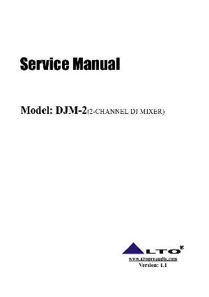 Сервисная инструкция Alto DJM-2 ― Manual-Shop.ru