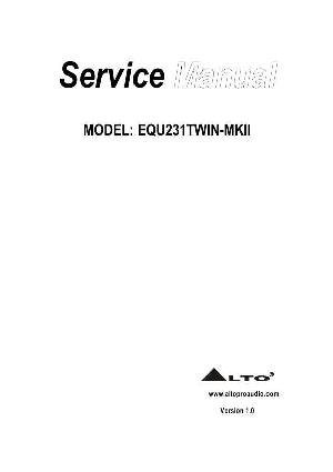 Service manual Alto EQU231TWIN-MKII ― Manual-Shop.ru