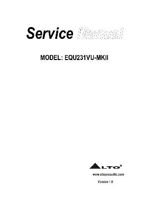 Service manual Alto EQU231VU-MKII ― Manual-Shop.ru