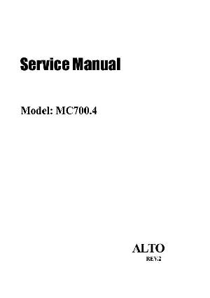 Service manual Alto MC700.4, V.2 ― Manual-Shop.ru