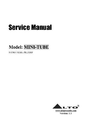 Service manual Alto MINI-TUBE ― Manual-Shop.ru
