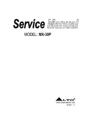 Service manual Alto MX-30P ― Manual-Shop.ru
