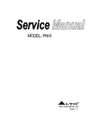Сервисная инструкция Alto PM-6 ― Manual-Shop.ru