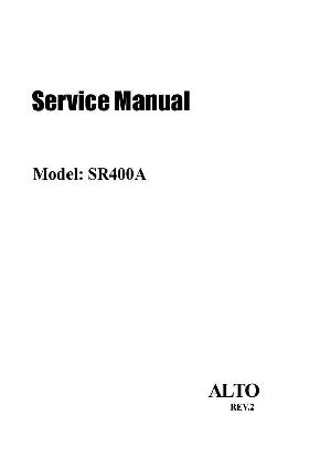 Сервисная инструкция Alto SR400A ― Manual-Shop.ru
