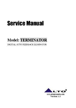Service manual Alto TERMINATOR ― Manual-Shop.ru