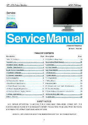 Service manual AOC 716VWY ― Manual-Shop.ru