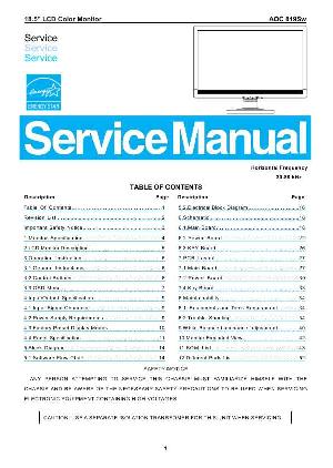 Service manual AOC 819SW ― Manual-Shop.ru