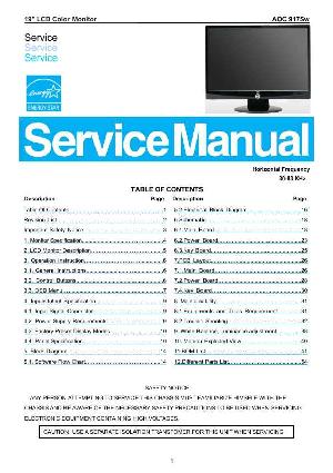 Service manual AOC 917SW ― Manual-Shop.ru