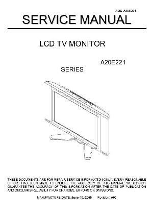 Сервисная инструкция AOC A20E221 ― Manual-Shop.ru