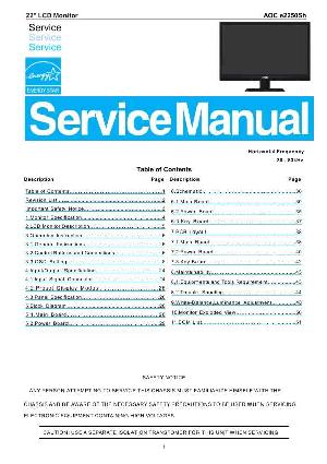 Сервисная инструкция AOC E2250SH ― Manual-Shop.ru