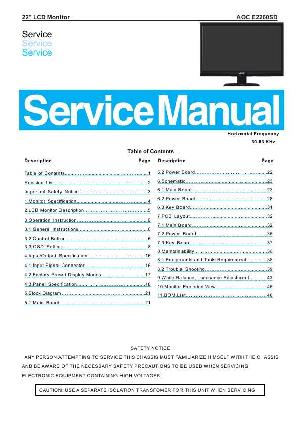 Service manual AOC E2260SD ― Manual-Shop.ru