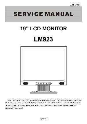 Сервисная инструкция AOC LM923 ― Manual-Shop.ru