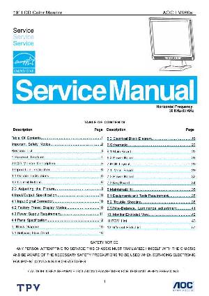 Service manual AOC LM960S ― Manual-Shop.ru