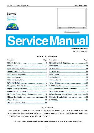 Service manual AOC WA17W ― Manual-Shop.ru