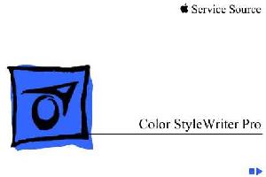 Сервисная инструкция Apple COLOR STYLEWRITER PRO ― Manual-Shop.ru