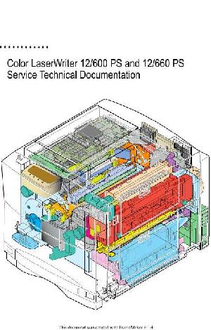 Service manual Apple COLOR LASERWRITER 12 600PS ― Manual-Shop.ru