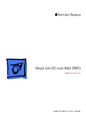 Service manual Apple iBook G4 12" mid '05 ― Manual-Shop.ru