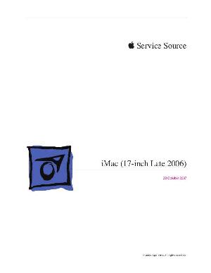 Service manual Apple iMac 17 late '06 ― Manual-Shop.ru