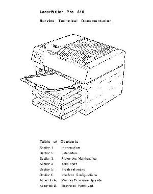 Service manual Apple LASERWRITER PRO 810 ― Manual-Shop.ru