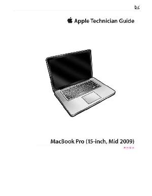 Service manual Apple MacBook Pro 15 mid '09 ― Manual-Shop.ru