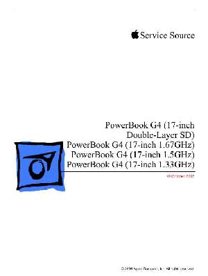 Service manual Apple PowerBook G4 17 DL 1.67GHZ 1.5GHZ 1.33GHZ ― Manual-Shop.ru