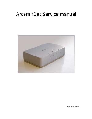 Service manual Arcam RDAC ― Manual-Shop.ru