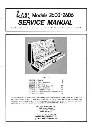 Сервисная инструкция ARP 2600, 2606, PRO-SOLOIST, PRO-DGX ― Manual-Shop.ru