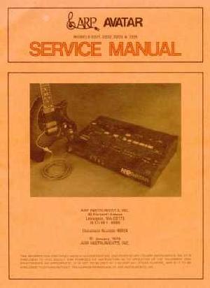 Service manual ARP AVATAR-2221, 2222, 2223, 2225 ― Manual-Shop.ru