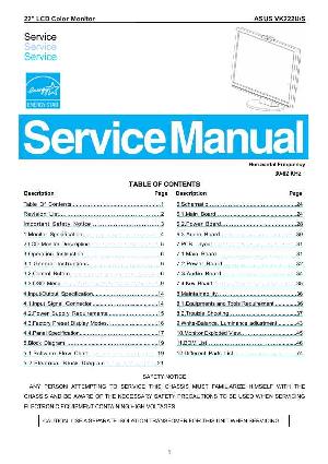 Service manual Asus VK222U-S ― Manual-Shop.ru