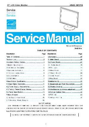 Service manual Asus VW171S ― Manual-Shop.ru
